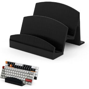 BRAINWAVZ Dual Desktop Keyboard Stand & Holder, Organize Your Desk, Reduce Clutter, Suitable for All Size Keyboards (DK01) in Kuwait