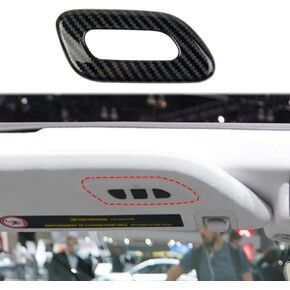 crosselec Carbon Fiber Sun Visor Vanity Cover Button Trim for Chevrolet Corvette C8 2020-2024