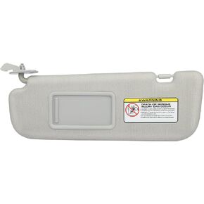 SCITOO Left Driver Side Sun Visor Assembly fit for Hyundai Elantra 2011-2015 Without Sunroof (Gray)