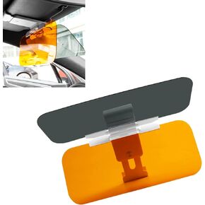 1 PC Car Sun Visor Eyepiece, 4.72" x 12.59" Push-Button High-Definition Anti-high Beam Goggles Day-and-Night, Practical Portable Accessories, Suitable for Most Car Models (Yellow & Black)