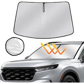 Windshield Sun Shade for Honda CRV 2023-2024 Sunshade Front Window Shade Cover Sun Visor Protector Foldable Block UV Rays Keeps Vehicle Cool