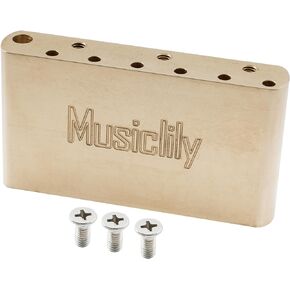 Musiclily Ultra 56.5mm String Spacing Brass 42mm Tremolo Block for USA/Mexico Fender Vintage Strat Style Classic Series Electric Guitar