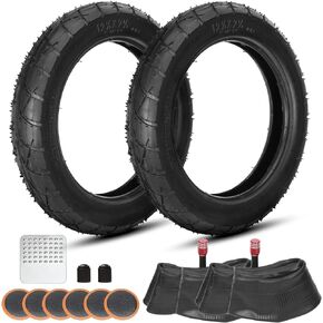 GREHUA 12.5 x 2.25 12-1/2" x 2-1/4" Tire and Inner Tube for Razor Pocket Mod Bella Betty Chrissy Bistro Daisy Hannah Montana Sweet Pea Schwinn GT IZIP eZip MX125 Gas Electric Scooter Kids Bike 2 Set