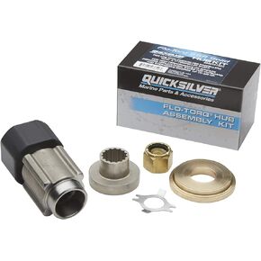 Quicksilver 8M0101604 Flo-Torq SSR Solid Propeller Hub Kit Mercury 40 Hp CT - 350 Hp 4-Stroke Outboards with 1" Diameter Prop Shaft
