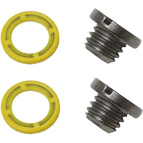 10-79953Q04 Oil Drain Plug Kit 3/8-16 for Mercury Mariner MerCruiser Outboard Marine Outdrive Lower Unit GearCase Lube Drain and Fill Hole Screw and Seal Sierra 18-2244 79953Q2 79953A2