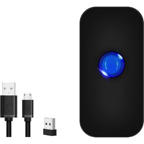 Bluetooth 2D Wireless Barcode Scanner,Symcode 3-in-1 USB Wired & 2.4G Wireless & Bluetooth 4.1 1D QR Image Bar Code Reader Scanner