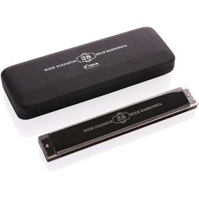 Swan 28-hole Wide Range Playing Diatonic Harmonica Key of C with Standard Harmonicas For Adults, Professional Player, Beginner and Students
