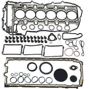 Engine Overhaul Gasket Seals Kit Rebuild Kit 11127599212 Fits for N55B30 N55B30A 3.0 Turbocharged, Fits for 2010-2015 335i 3.0L, Fits for 2011-2018 X5 3.0L, Replace OE 11127599212 11127587804