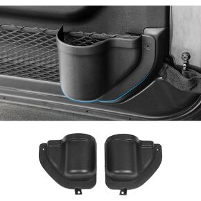 لصندوق تخزين إدراج جانبي للباب الأمامي JL مناسب لـ 2018-2024 Jeep Wrangler JL JLU 2/4 باب، جيوب منظم للأبواب، حاملات أكواب، ملحقات توسيع التخزين الداخلي
