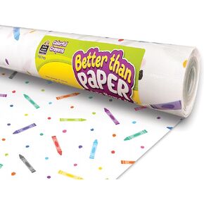 Teacher Created Resources Colorful Crayons Better Than Paper Bulletin Board Roll