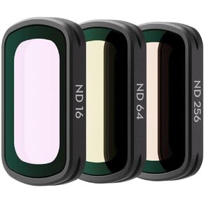 Original Osmo Pocket 3 Magnetic ND Filters Set (ND16/64/256), Compatibility: Osmo Pocket 3