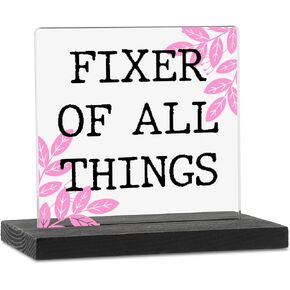Funny Office Desk Decor Sign, Humorous Cubicle Decor Clear Desk Decorative Sign, Sarcastic Fun Office Home Work Gifts for Women Coworkers Employees Boss Friend, Hilarious Acrylic Plaque TZU60