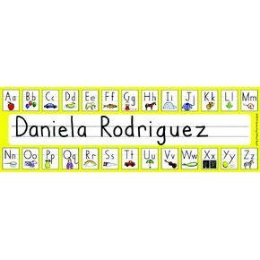 Color Name Plates By Handwriting Without Tears