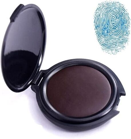 Fingerprint Ink Pad,Thumbprint Ink Pad Blue Ink Pad Black Ink pad Stamp pad Security ID Fingerprint Cards Law Enforcement Fingerprint Kit Stamp Pad for Notary Supplies Identification Security in Kuwait