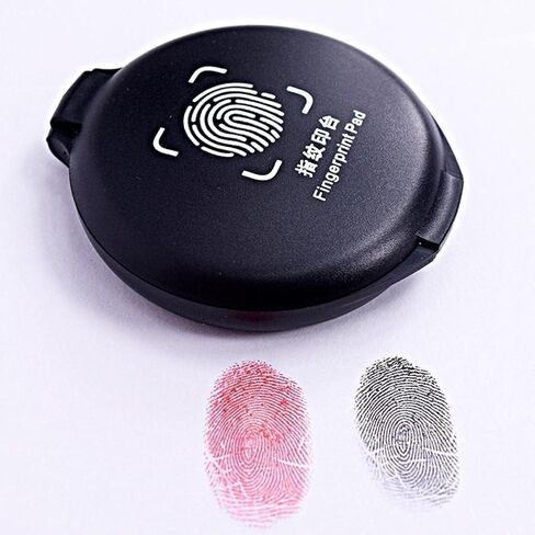 Fingerprint Ink Pad,Thumbprint Ink Pad Blue Ink Pad Black Ink pad Stamp pad Security ID Fingerprint Cards Law Enforcement Fingerprint Kit Stamp Pad for Notary Supplies Identification Security in Kuwait