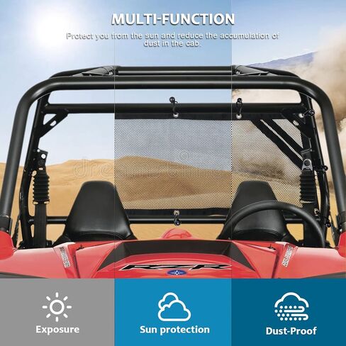 UTV RZR شبكة خلفية ناعمة شبكية شبكية للحماية من الشمس والأشعة فوق البنفسجية متوافقة مع Polaris 2020 2021 2022 Polaris RZR PRO XP in Kuwait
