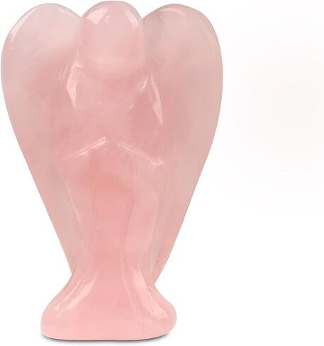 Amethyst Crystal Angel Crystals Healing Stones Spiritual Healing and Protection Guardian Statue Pocket Gemstone Decor Polished Peace Angel Figurine Meditation Love Gift for Women Men in Kuwait