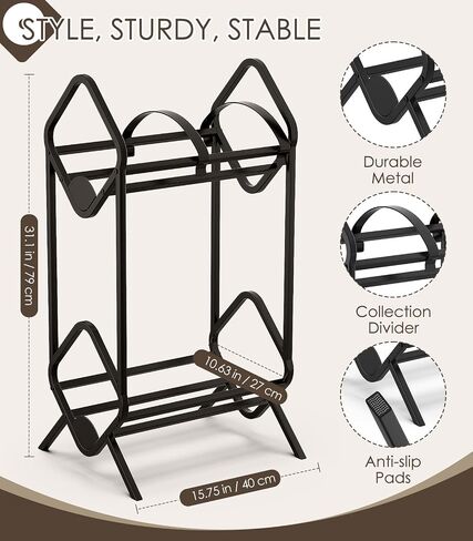 MoKo Vinyl Record Storage, 2-Tier Vinyl Record Holder, Vinyl Record Storage Rack with Dividers for Storing Albums, Books, Magazines, Files - Storage Up to 250 LP, Easy Assembly in Saudi Arabia