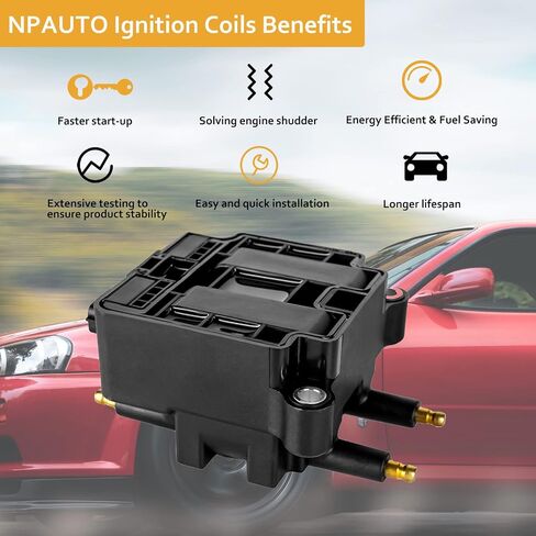 NPAUTO Ignition Coils Pack Compatible with H4 2.5L 2.5 1999 2000 2001 2002 2003 2004 Subaru Forester Impreza Outback Legacy Baja, UF240 22433AA570 in Saudi Arabia
