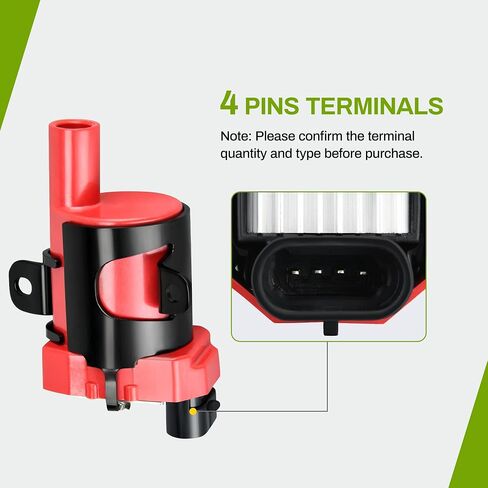 AUTOSAVER88 Ignition Coil Pack + Spark Plug Wires Compatible with Silverado 1500 2500 3500 Avalanche Express 1500 Tahoe Trailblazer GMC Savana Sierra Yukon XL Escalade Ascender in Saudi Arabia