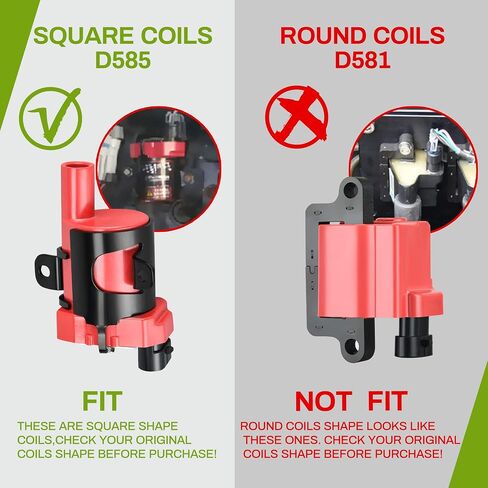 AUTOSAVER88 Ignition Coil Pack + Spark Plug Wires Compatible with Silverado 1500 2500 3500 Avalanche Express 1500 Tahoe Trailblazer GMC Savana Sierra Yukon XL Escalade Ascender in Saudi Arabia
