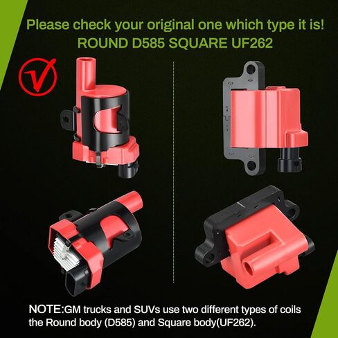 AUTOSAVER88 Ignition Coil Pack + Spark Plug Wires Compatible with Silverado 1500 2500 3500 Avalanche Express 1500 Tahoe Trailblazer GMC Savana Sierra Yukon XL Escalade Ascender in Saudi Arabia