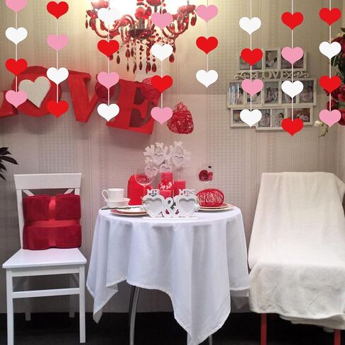 Lucleag Big Heart Cutouts for Bulletin Board Decorations, 3 Size Red Heart Shape Paper Cutouts Heart Cut Outs for Valentine’s Day Crafts Wedding Anniversary Party Decorations, 35PCS in Saudi Arabia