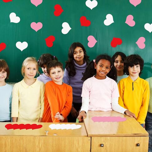 Lucleag Big Heart Cutouts for Bulletin Board Decorations, 3 Size Red Heart Shape Paper Cutouts Heart Cut Outs for Valentine’s Day Crafts Wedding Anniversary Party Decorations, 35PCS in Saudi Arabia