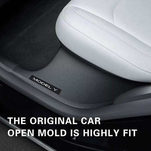 Door sill Protectors Tesla Model Y 2021-2023,Model Y 5-Seater (not Suitable for 7-Seater) Carbon Fiber Patterned Front and Rear Door sill Protectors Moulding Cover kit (4-Piece Set) in Saudi Arabia