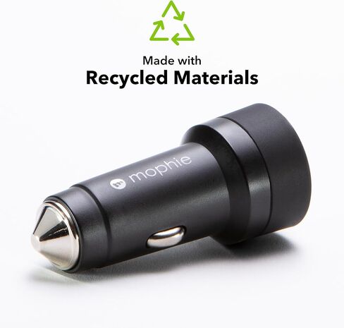 Mophie 42W Dual USB-C + USB-A Car Charger, Universal AUX Compatibility in Saudi Arabia