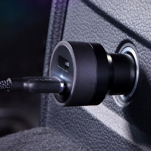 Mophie 42W Dual USB-C + USB-A Car Charger, Universal AUX Compatibility in Saudi Arabia