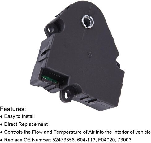 604-113 HVAC Blend Air Door Actuator Compatible with Chevrolet Chevy Silverado Avalanche Suburban Tahoe GMC Sierra Yukon XL Cadillac Escalade Replace OE# 52473356 in Saudi Arabia