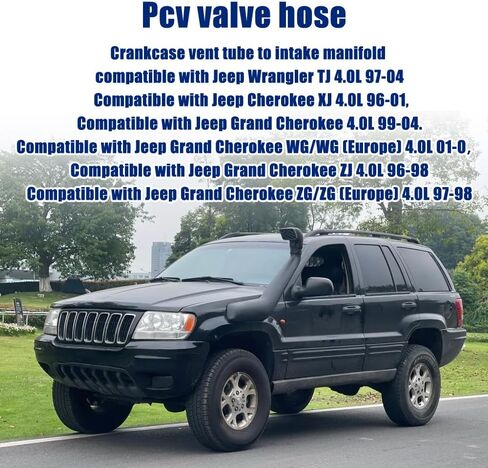 خرطوم تنفيس علبة المرافق، 4854265 خرطوم تنفيس علبة المرافق لمشعب السحب متوافق مع جيب رانجلر TJ 4.0L 1997-2004، جيب جراند شيروكي XJ 4.0L 1996-2001 04854265 in Kuwait