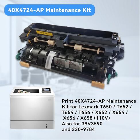 مجموعة صيانة الطباعة 40X4724-AP مناسبة لـ T650 / T652 / T654 / T656 / X652 / X654 / X656 / X658 (110 فولت) مع مصهر 40X4418-AP in Kuwait