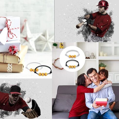 CANIPHA 20 Pcs Softball Bracelet Baseball Bracelet Softball Charm Bracelet Adjustable Inspirational Sport Ball Bracelets for Softball Party Favors Girl Boy Women Men Teens Sport Team Player Gift in Saudi Arabia