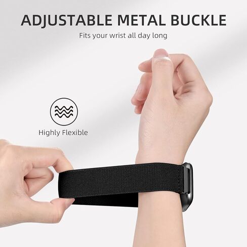 3 عبوات من أحزمة الساعات المصنوعة من النايلون القابلة للتمدد متوافقة مع Garmin Venu 2S/Venu 3S/Vivoactive 4S/Vivomove 3S، وأشرطة مطاطية بحلقة 18 مم لـ Garmin Forerunner 255S/Forerunner 265S للنساء والرجال in Kuwait