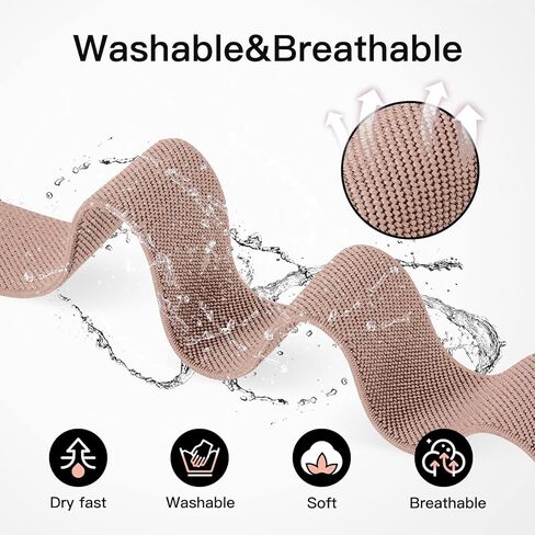 3 عبوات من أحزمة الساعات المصنوعة من النايلون القابلة للتمدد متوافقة مع Garmin Venu 2S/Venu 3S/Vivoactive 4S/Vivomove 3S، وأشرطة مطاطية بحلقة 18 مم لـ Garmin Forerunner 255S/Forerunner 265S للنساء والرجال in Kuwait