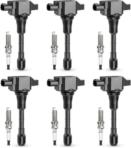 UF550 Ignition Coil & 1406 Double Iridium Spark Plug Nissan Altima Maxima Murano Pathfinder Quest 350Z/Infiniti EX35 FX35 G25 G35 JX35 M35 M35h Q50 Q70 QX60 3.5L V6 Replaces#C1670 22448-JA10C 5C1727 in Saudi Arabia