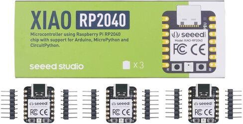 وحدة التحكم الدقيقة Seeed Studio XIAO RP2040، مع معالج ARM Cortex M0+ ثنائي النواة، تدعم Arduino وMicroPython وCircuitPython مع واجهات غنية. in Saudi Arabia