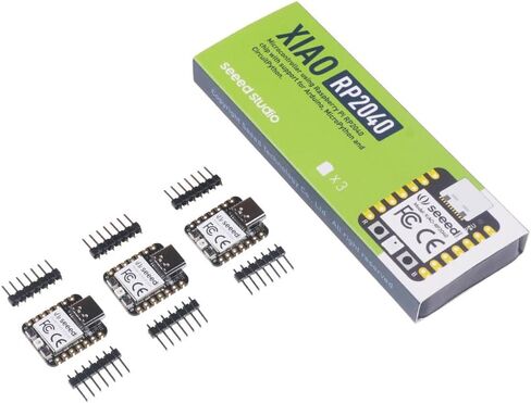 وحدة التحكم الدقيقة Seeed Studio XIAO RP2040، مع معالج ARM Cortex M0+ ثنائي النواة، تدعم Arduino وMicroPython وCircuitPython مع واجهات غنية. in Saudi Arabia