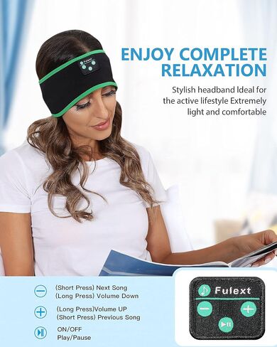 Sleep Headphones, Bluetooth Sleeping Headphones Headband Soft Elastic Comfortable Bluetooth Headband,Cool Tech Gadgets Sleeping Christmas Valentine's Day Birthday Gifts for Women&Man in Saudi Arabia