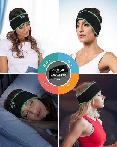 Sleep Headphones, Bluetooth Sleeping Headphones Headband Soft Elastic Comfortable Bluetooth Headband,Cool Tech Gadgets Sleeping Christmas Valentine's Day Birthday Gifts for Women&Man in Saudi Arabia