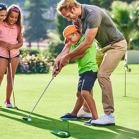 كوب جولف بلاستيكي داخلي وخارجي، كوب تنظيم مضرب الجولف، كوب تدريب على وضع ثقب الجولف، مع فتحة قابلة للتعديل، علم أخضر in Kuwait