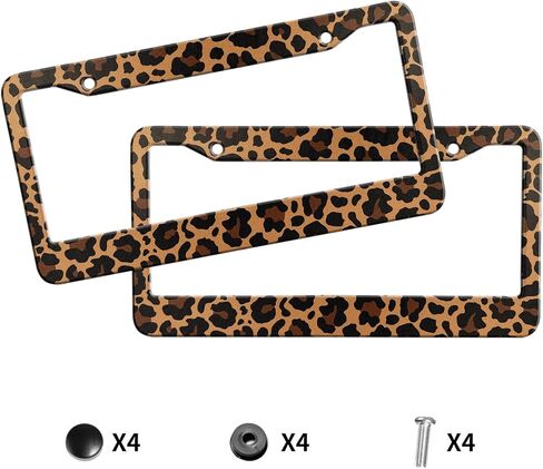 Butterfly License Plate Frame,Cute License Plate Frame for Women, Car Tags Frame Holder Cover Car Accessories 2 Pack 2 Hole Stainless Aluminum Decorative 2 Pcs Set Cover para placa for Girl Women in Saudi Arabia