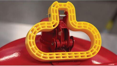 Eagle UI-50-FS Red Galvanized Steel Type I Gasoline Safety Can with Funnel, 5 gallon Capacity, 13.5" Height, 12.5" Diameter,Red/Yellow in Kuwait