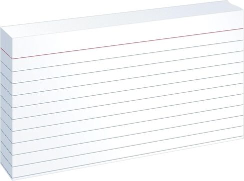 Oxford Ruled Index Cards, 3" x 5", White, 100 Cards per Pack (31) in Saudi Arabia
