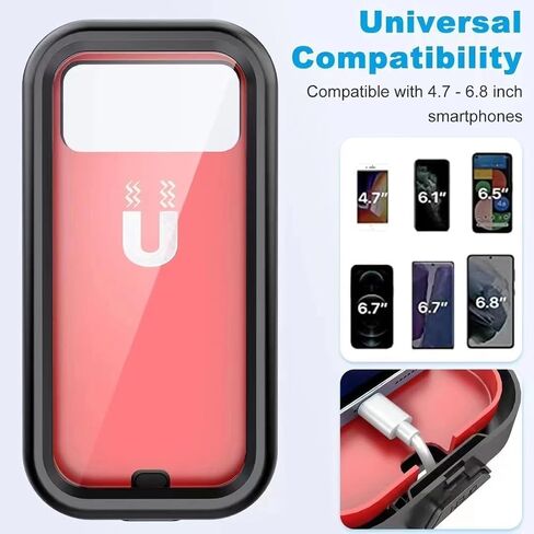 Motorcycle Phone Mount,Bike Phone Mount,Universal Handlebar Fit for Bikes,ATV Scooter,Scooters,Strollers,for iPhone 15Pro Max,Galaxy S23 A10 and 4.7"- 6.8" in Saudi Arabia