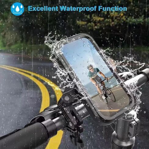 Motorcycle Phone Mount,Bike Phone Mount,Universal Handlebar Fit for Bikes,ATV Scooter,Scooters,Strollers,for iPhone 15Pro Max,Galaxy S23 A10 and 4.7"- 6.8" in Saudi Arabia