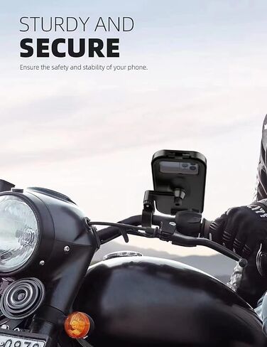 Motorcycle Phone Mount,Bike Phone Mount,Universal Handlebar Fit for Bikes,ATV Scooter,Scooters,Strollers,for iPhone 15Pro Max,Galaxy S23 A10 and 4.7"- 6.8" in Saudi Arabia