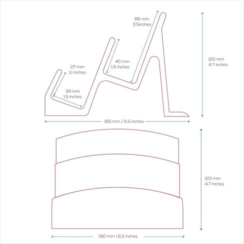 BRAINWAVZ Dual Desktop Keyboard Stand & Holder, Organize Your Desk, Reduce Clutter, Suitable for All Size Keyboards (DK01) in Kuwait